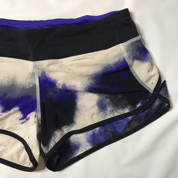 Lululemon Run Speed Shorts Space Tye Dye Women's 8 - Picture 2 of 7